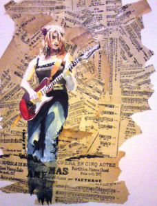 Voir le détail de cette oeuvre: femme à la guitare